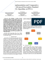 A Design Implementation and Comparative Analysis of Advanced Encryption Standard (AES) Algorithm On FPGA
