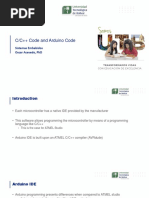 C/C++ Code and Arduino Code: Sistemas Embebidos Oscar Acevedo, PHD