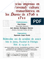 Las Noticias Impresas en Lima Virreinal Cultura Local y Transatlántica en Los Diarios de 1706 A 1711