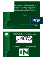 Development of Information Systems Used by Regional Chambers of Audit in Poland