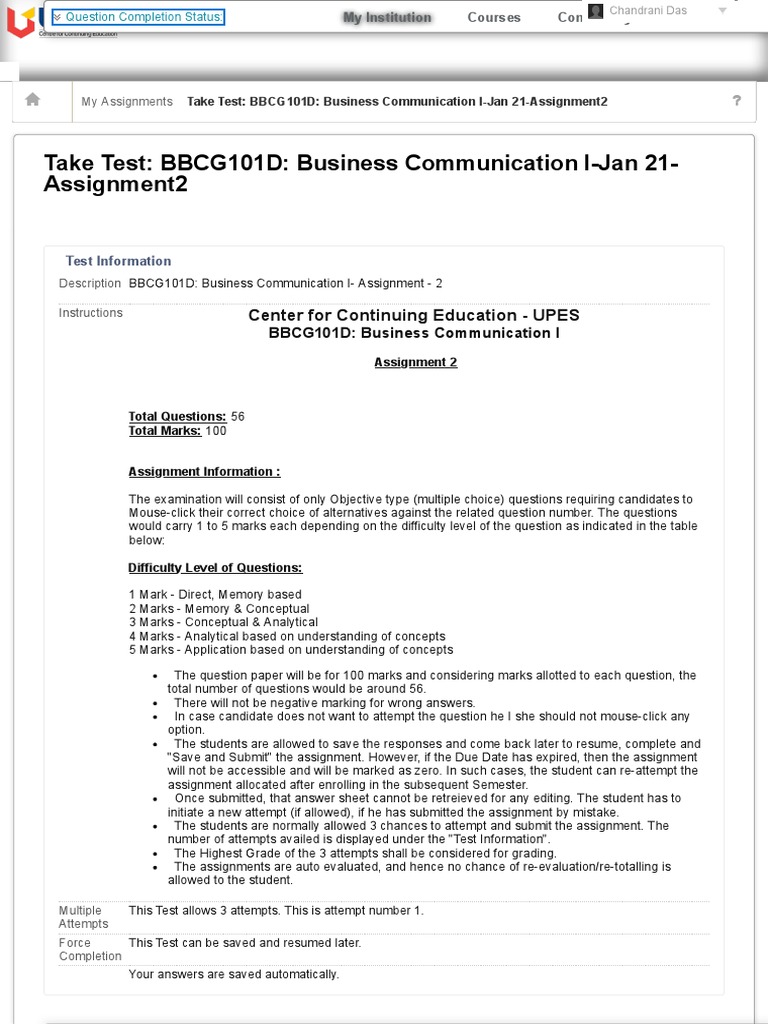 Sem 1 - Business Communication - Assignment 2 Before Submission | PDF ...
