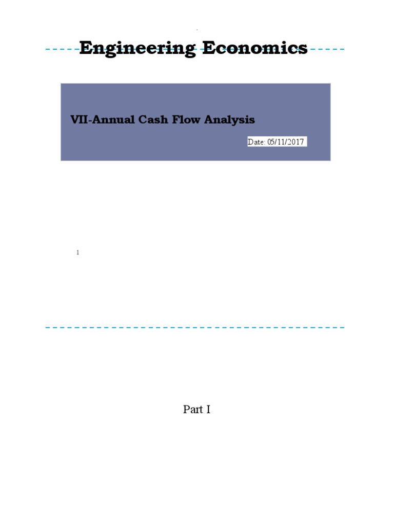Annual Cash Flow Analysis PDF Infinity Cost Benefit Analysis