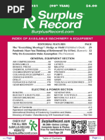 NOVEMBER 2021 Surplus Record Machinery & Equipment Directory