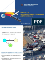 Pertemuan 9-10 Distribusi Perjalanan Analog