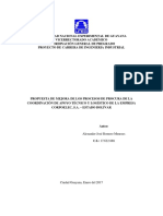 Propuesta de Mejora de Los Procesos de Procura de La Coordinación de Apoyo Técnico y Logístico de La Empresa Corpoelec, S.A. - Estado Bolívar