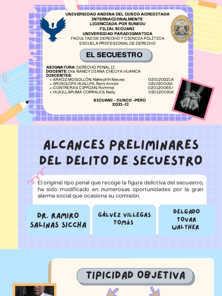 El Secuestro | PDF | Intención (Derecho Penal) | Criminología