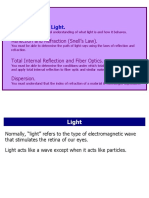 Introduction To Light.: Today's Lecture