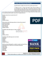SBI PO Prelims 2019 Memory Based Paper Questions