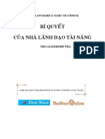 Bi quyet cua nha lanh dao tai nang