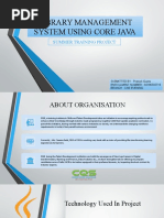 Library Management System Using Core Java