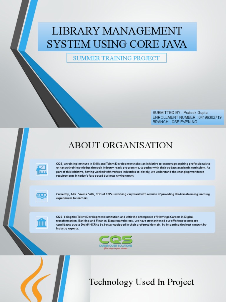 Library Management System Using Core Java | PDF | Inheritance (Object ...