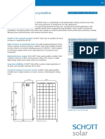 SCHOTT Solar Polycrystalline Solar Modules: Double of The Required Standard