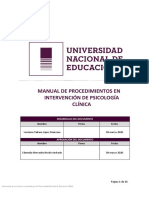 Manual de intervención psicológica