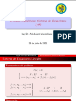 Sistemas de Ecuaciones Lineales