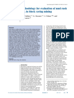 Methodology For Evaluation of Mud Rush Risk in Block Caving Mining