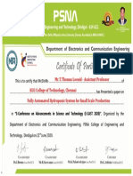 Mr.T.Thomas Leonid - Assistant Professor KCG College of Technology, Chennai Fully Automated Hydroponic System For Small Scale Production