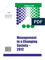 Problems of Management in The 21st Century, Vol. 4, 2012
