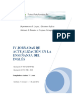 Compilacion de Presentaciones IV Jornadas de Actualizacion en La Enseñanza Del Inglés Junio 2012