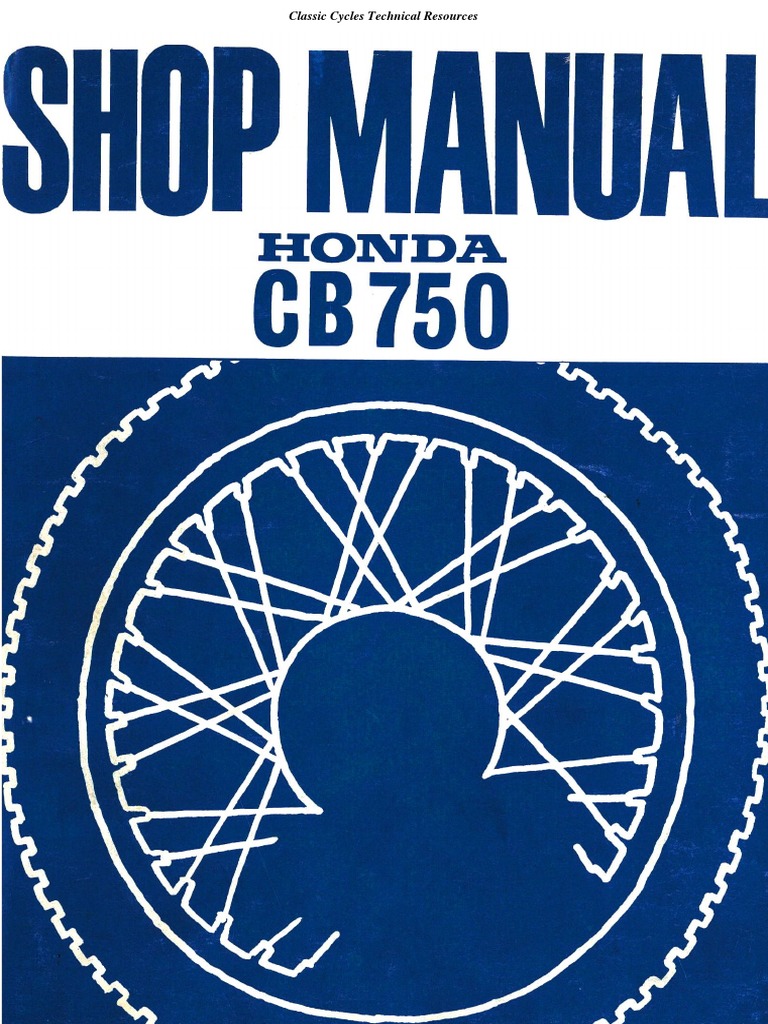 Honda CB750 Service Manual Resources | PDF | Honda | Motorcycle