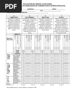 Escala AMPS | PDF | Terapia ocupacional | Cognición