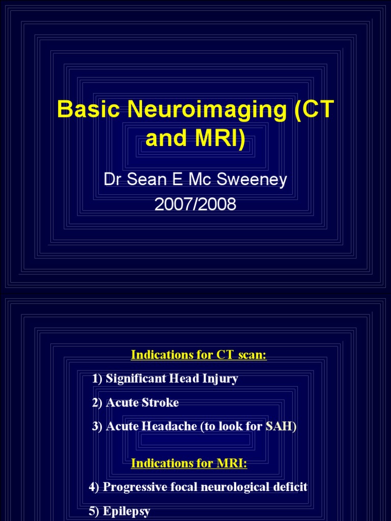 Neuroimaging for Medical Professionals | PDF | Magnetic Resonance ...