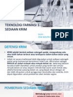 Teknologi Farmasi 1 Sediaan Krim