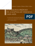 A Pozsonyi Prépost És A Káptalan Viszálya 1421-1425