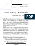 Emotions Elicited by Television Violence, 2010