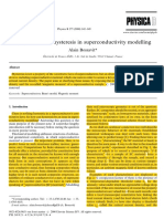 Remarks About Hysteresis in Superconductivity Modelling: Alain Bossavit