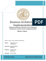 Business Architecture Implementation