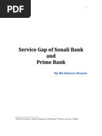 Download Article on Service Gap of Prime  Sonali Bank by Mohammad Delowar Hossain SN53377544 doc pdf