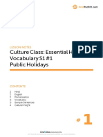 Culture Class: Essential Hindi Vocabulary S1 #1 Public Holidays