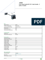 Product Data Sheet: Front Rotary Handle NG 125 - Black Handle - 3 Poles or 4 Poles