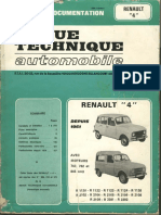RTA Renault 4 L 4 Et 5 Cv 1961-1981
