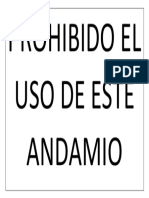 Prohibido El Uso Del Andamio