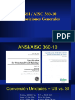 AISC 360-10 Disposiciones Generales