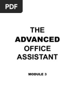 Download Advanced Office Assistant - Module 3 by Es Sa SN53378386 doc pdf
