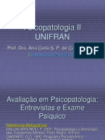 Avaliação Psicopatologia