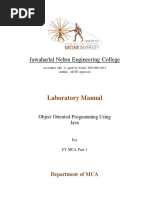 Lab Manual Oop Fymca Mgmu 20 21