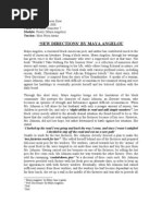 Download Maya Angelou Assignment by Fatima Yasmeen Ilyas SN53378856 doc pdf