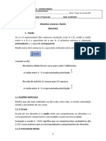 Apostila 1 - Razão e Proporção - Matemática