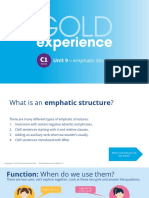 Unit 9 - Emphatic Structures