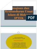 Kemajuan Dan Kemunduran Umat Islam Di Bidang IPTEK