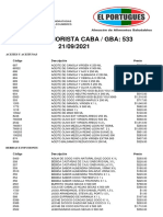 El Portugues Lista - Precios1 21sept2021