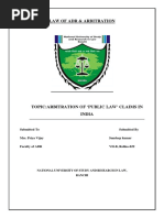 Law of Adr & Arbitration: Submitted To Submitted by