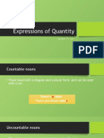 Expressions of Quantity