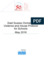 East Sussex Domestic Violence and Abuse Protocol For Schools May 2016