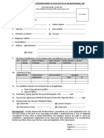 Use Separate Form For Each Post: (To Be Submitted in The Relevant Office Where Vacancy Exist)