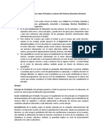 Tarea Directrices Sobre Principios y Valores Del Sistema Educativo Nacional