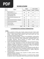 B-Pharm Syllabus GU